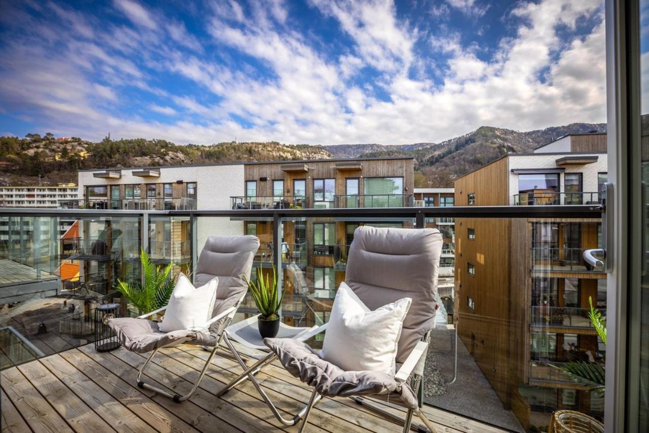 New Penthouse Apartment With Sea View In Bergen Centrum Ngoại thất bức ảnh